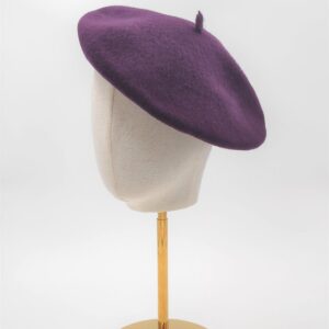 Camille – Burgundy Merino Wool Beret