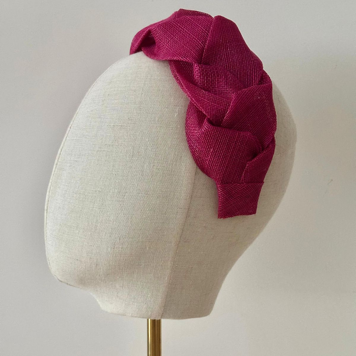 Margot Fuchsia Sinamay Headband